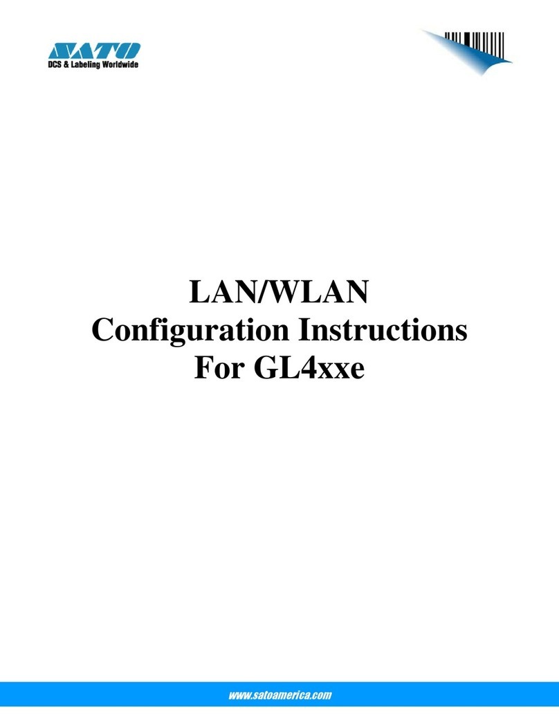 SATO GL 4xxe Series Configuration instructions