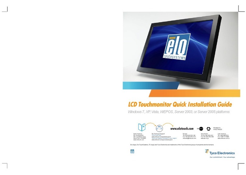 Elo TouchSystems SW602681 Quick installation guide
