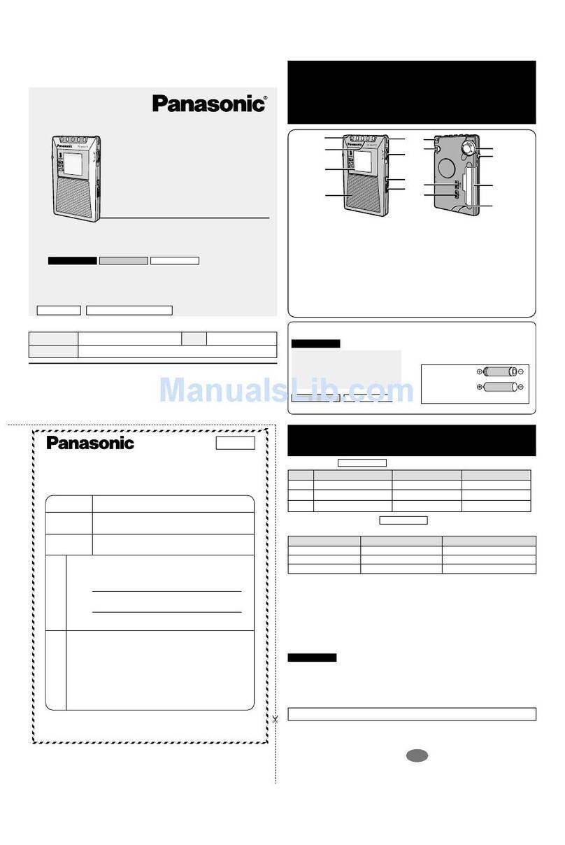 Panasonic RF-ND277R User manual
