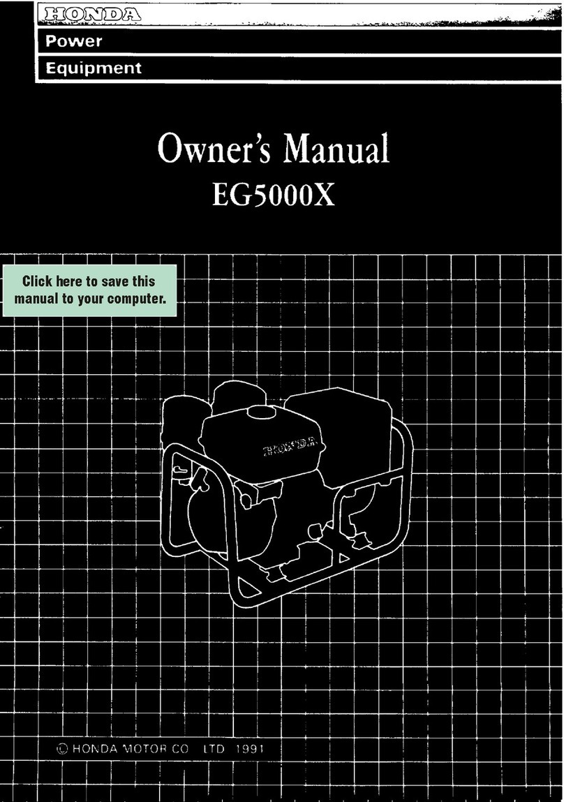 Honda EG5000X User manual