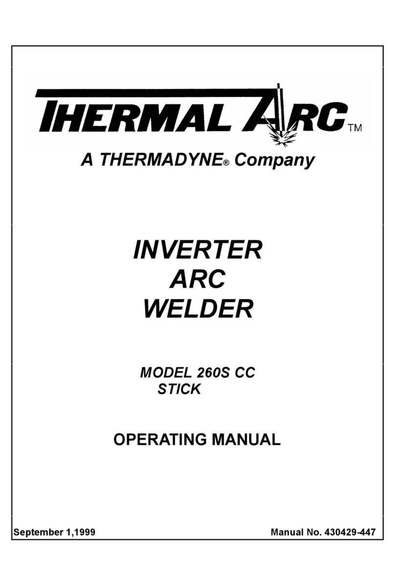 Thermal Arc 260S CC STICK operating instructions