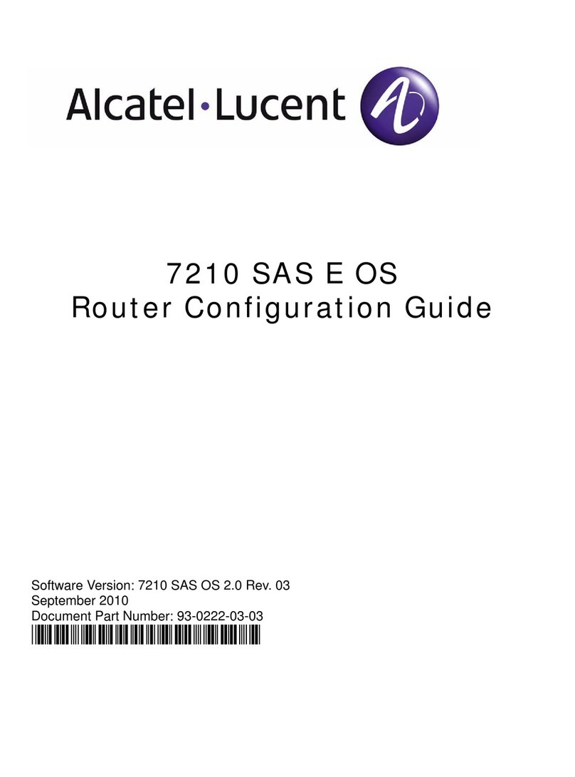 Alcatel-Lucent 7210 SAS E OS User manual