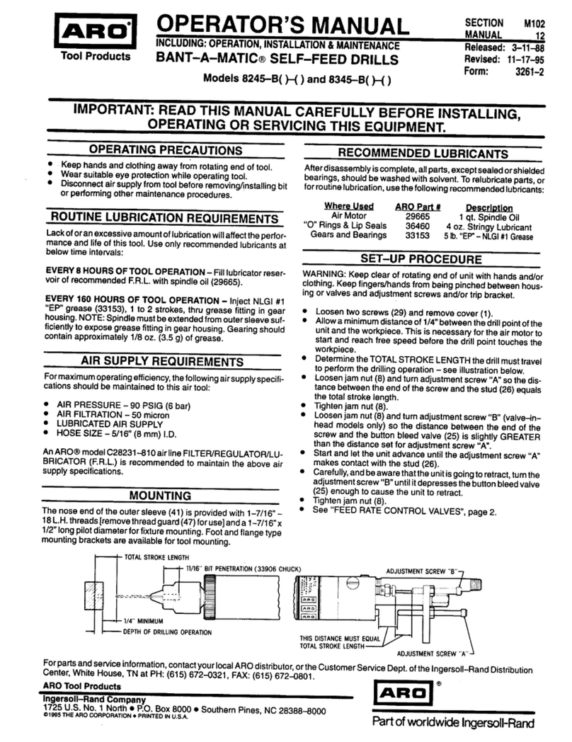 ARO Bant-a-Matic 8245-B User manual