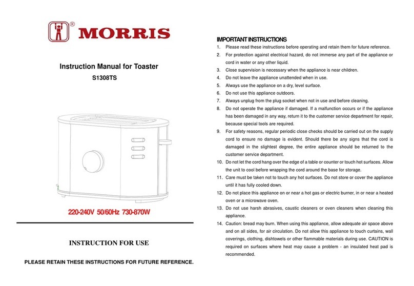 Morris S1308TS instruction manual