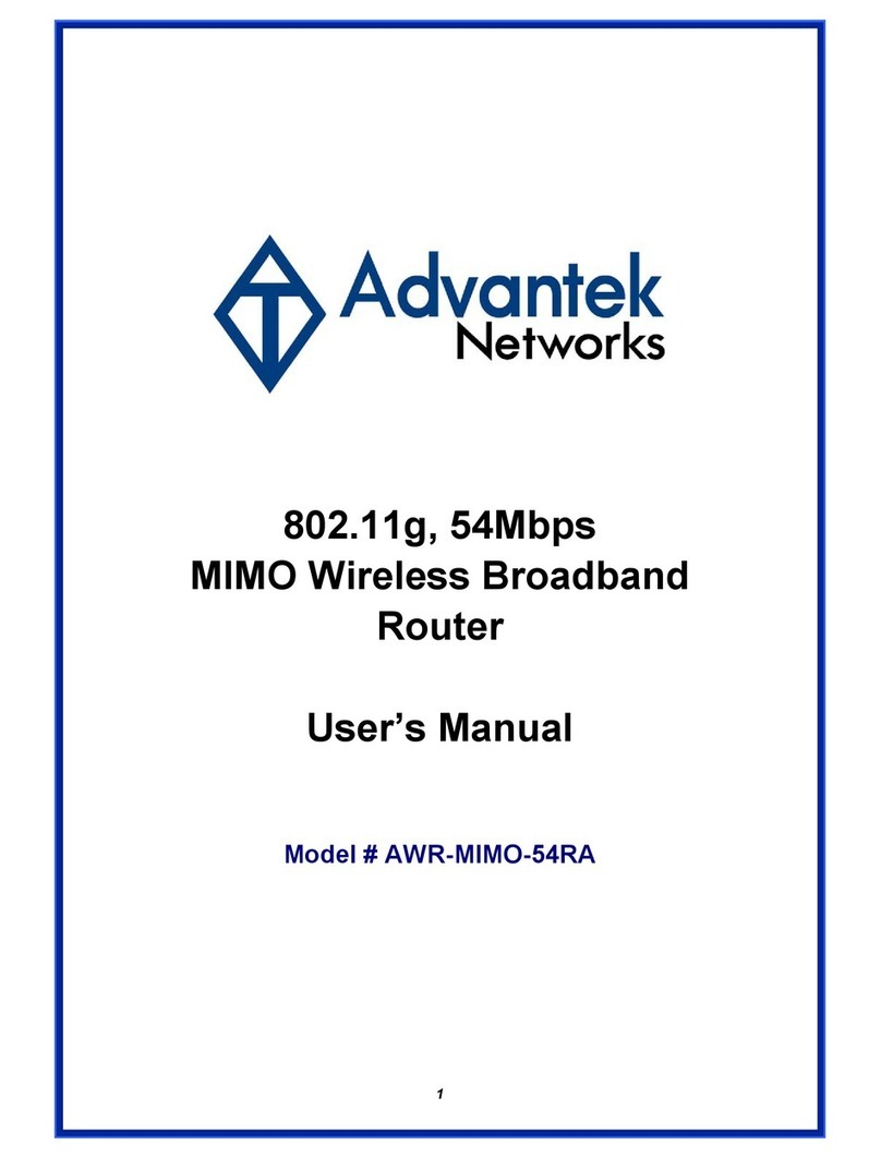 Advantek Networks AWR-MIMO-54RA User manual