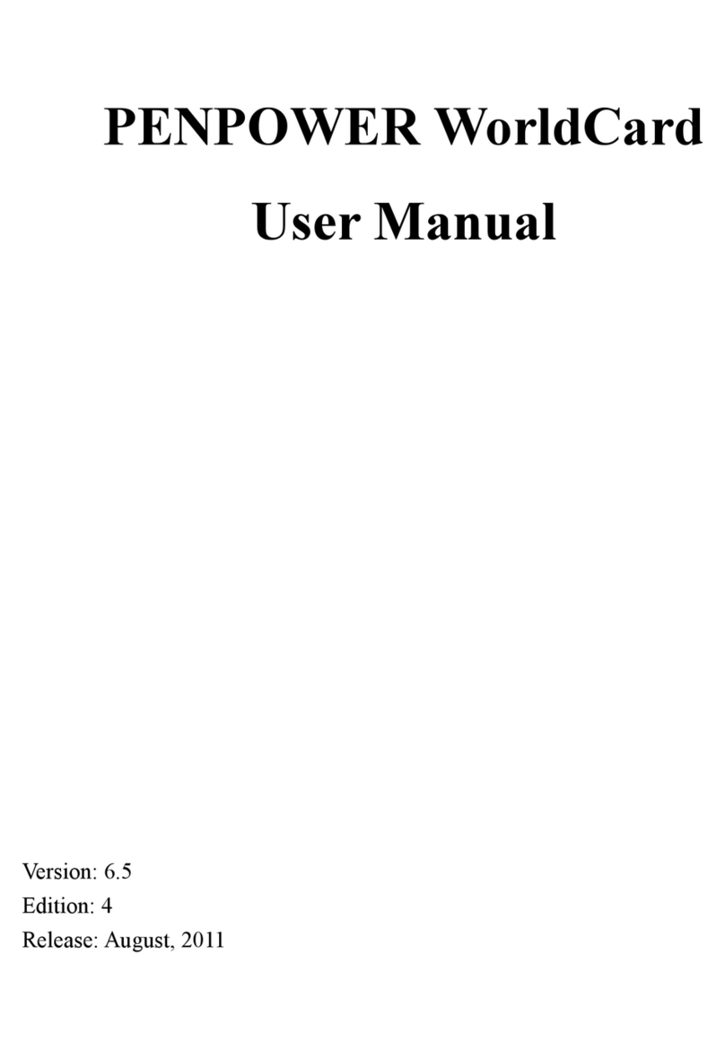 Penpower WorldCard Series User manual