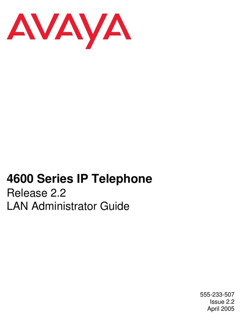 Avaya 4600 Series Service manual