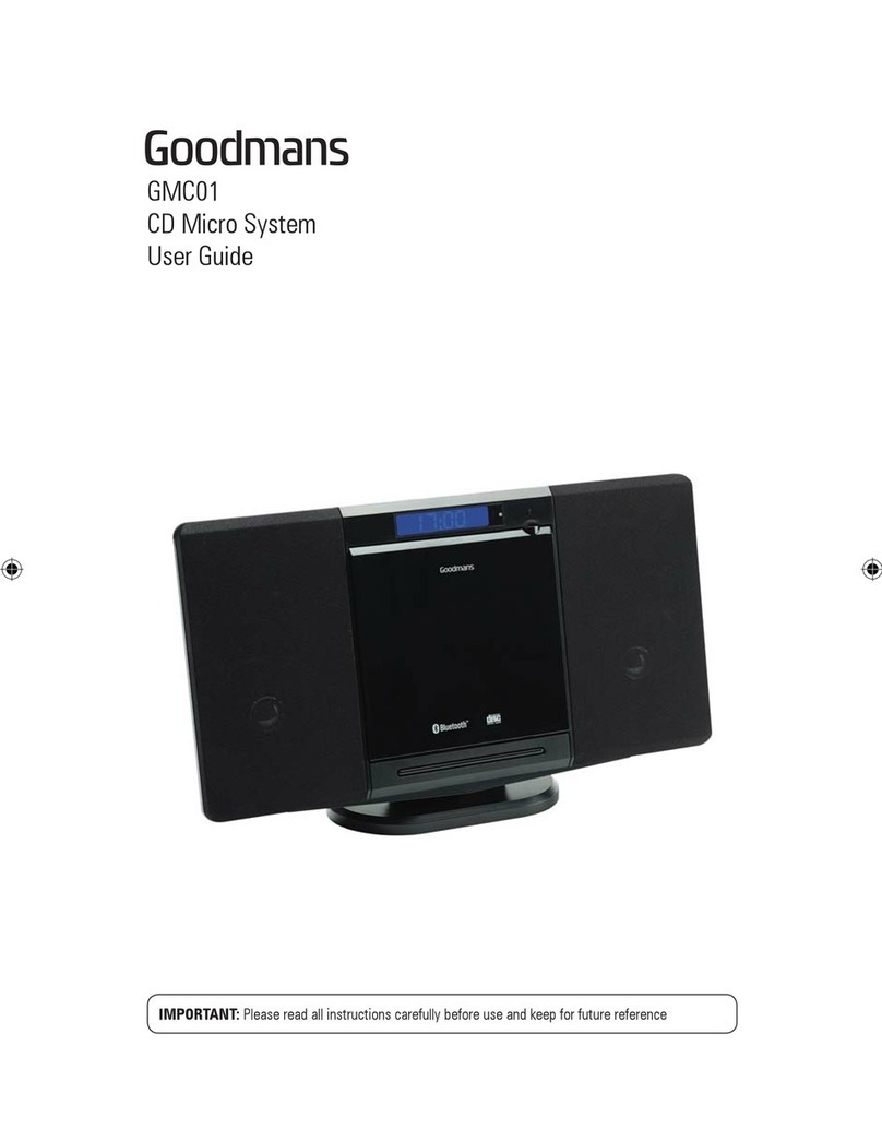 Goodmans GMC01 User manual Goodmans GMC01 User manual