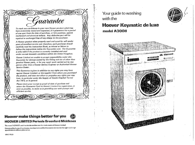 Hoover Keymatic de luxe A3008 Guide