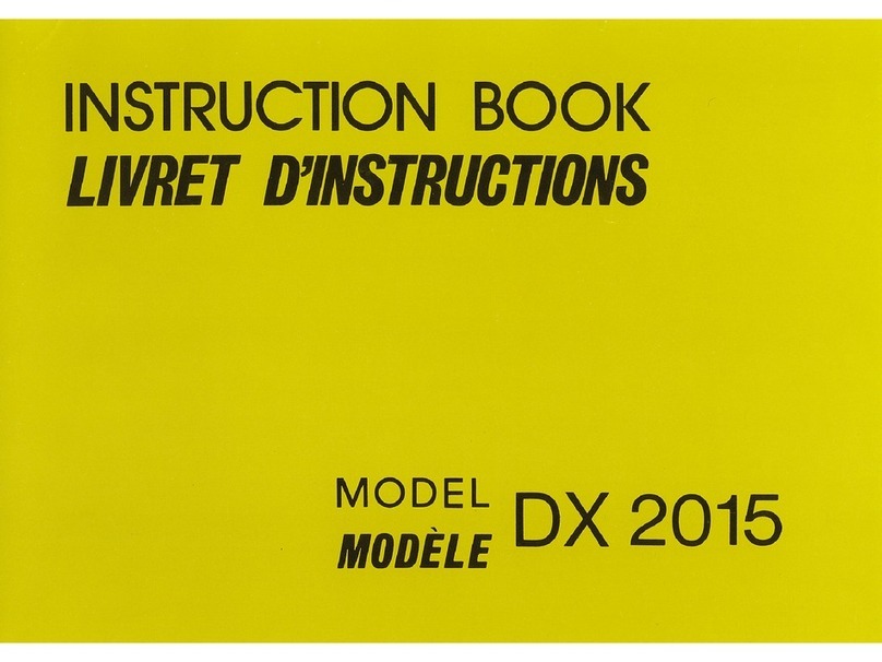 Janome DX 2015 Instruction book