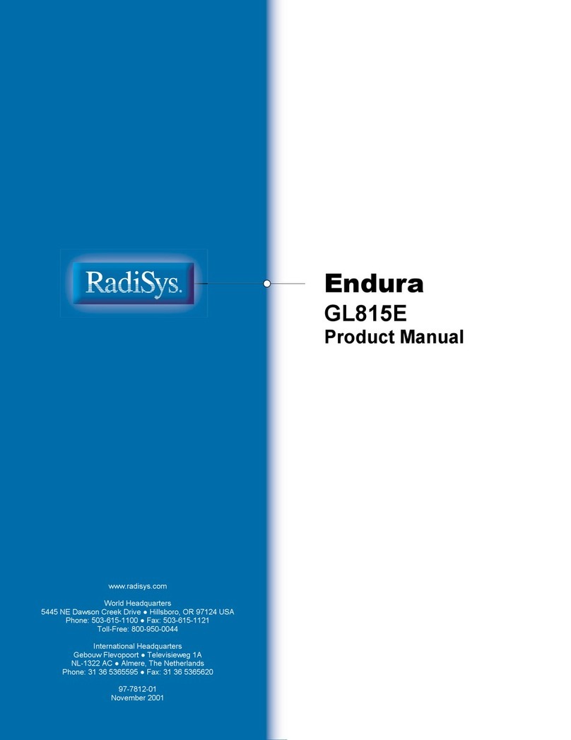 RadiSys Endura GL815E User manual