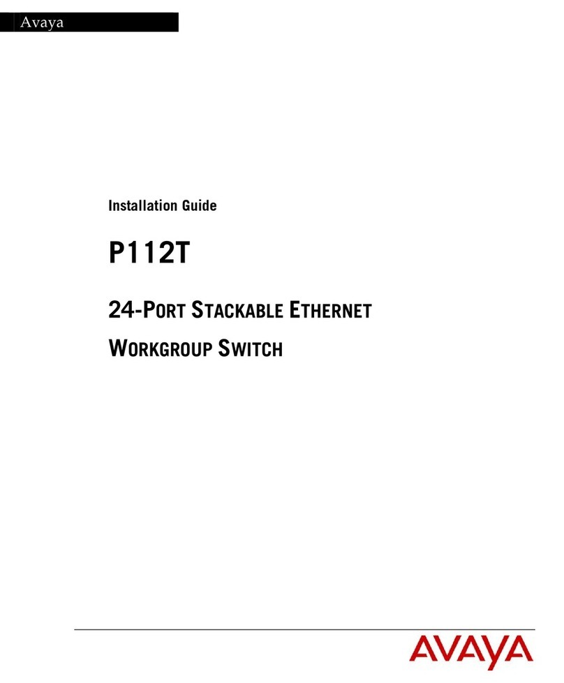 Avaya P112T User manual