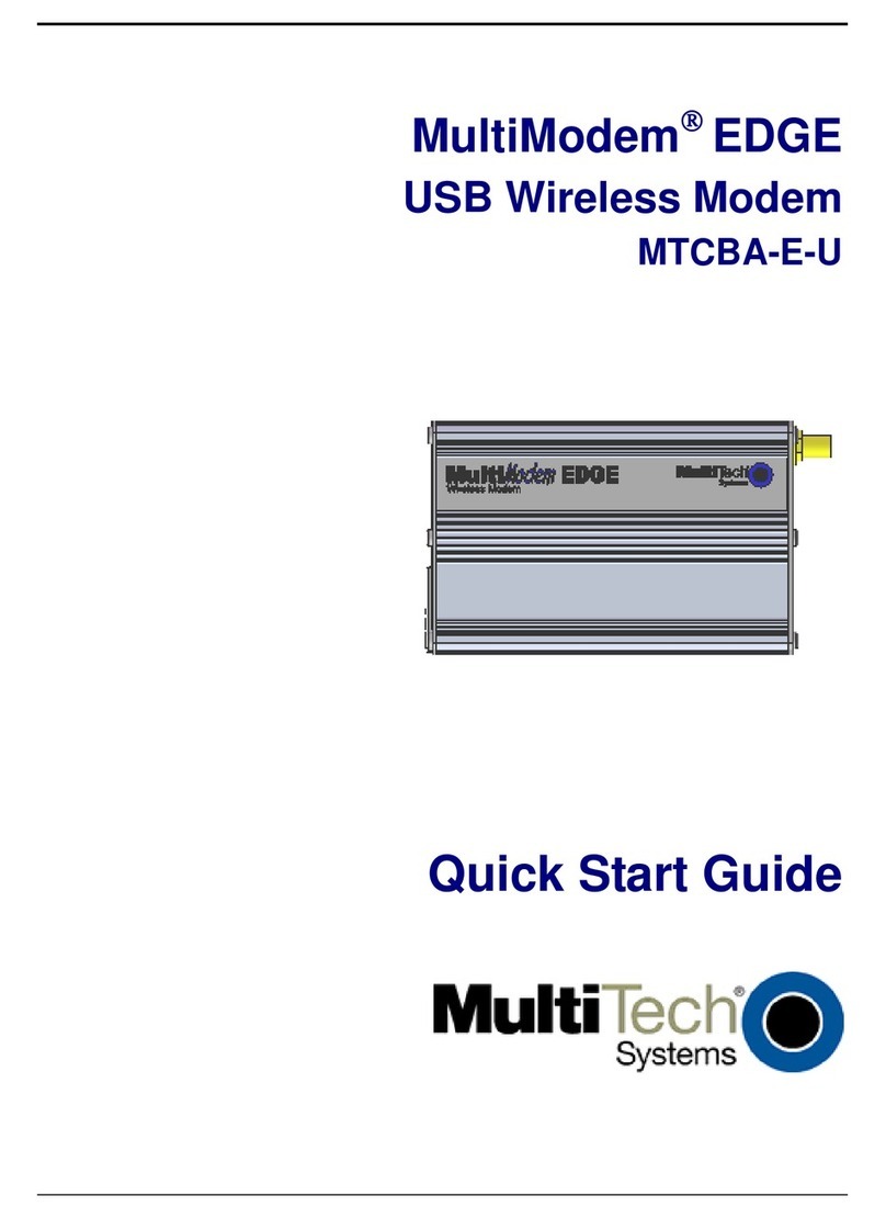 Multitech MultiModem MTCBA-E-U User manual