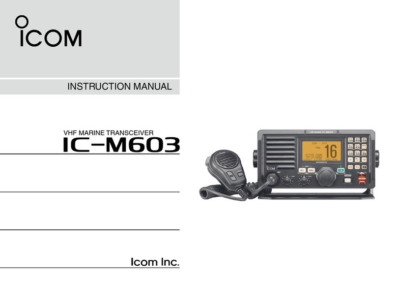 Icom IC-M603 User manual
