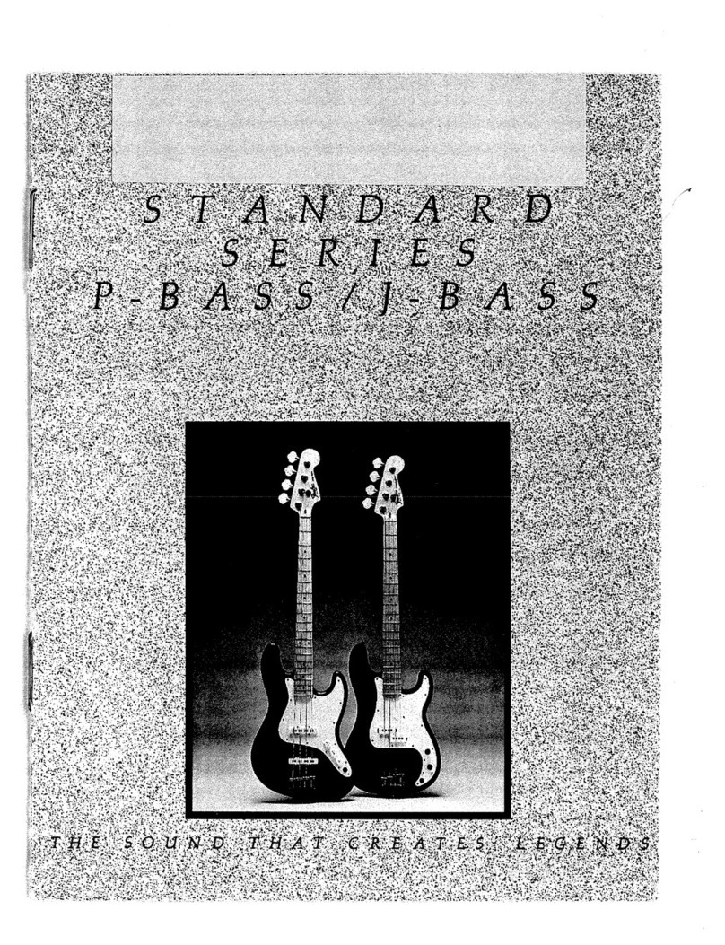 Fender Standard Series P-Bass User manual