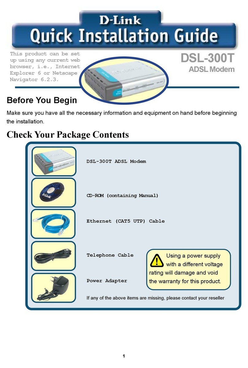D-Link DSL-300T User manual