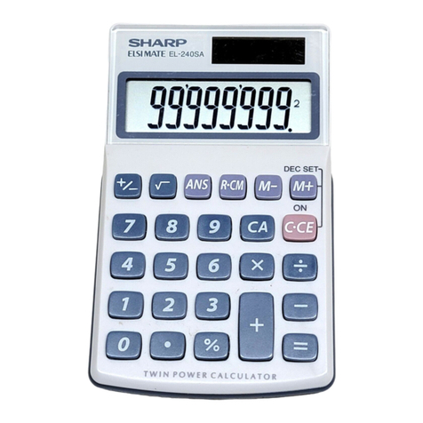 Sharp Esi Mate EL-240SA Operation manual