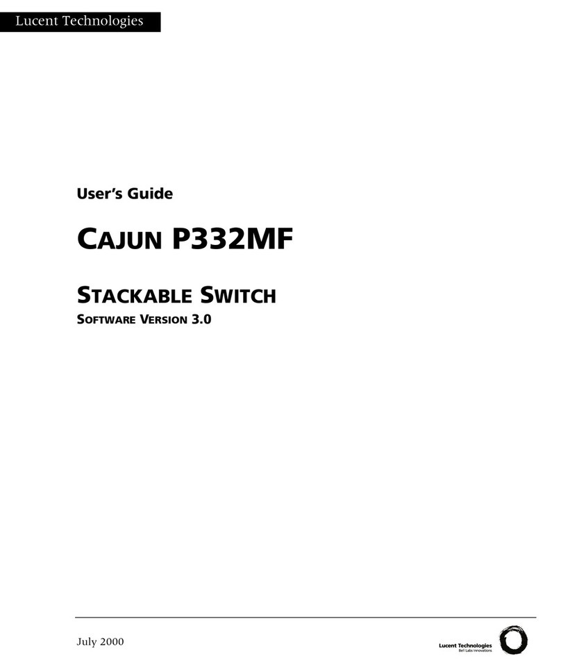 Lucent Technologies CAJUN P332MF User manual Lucent Technologies CAJUN P332MF User manual