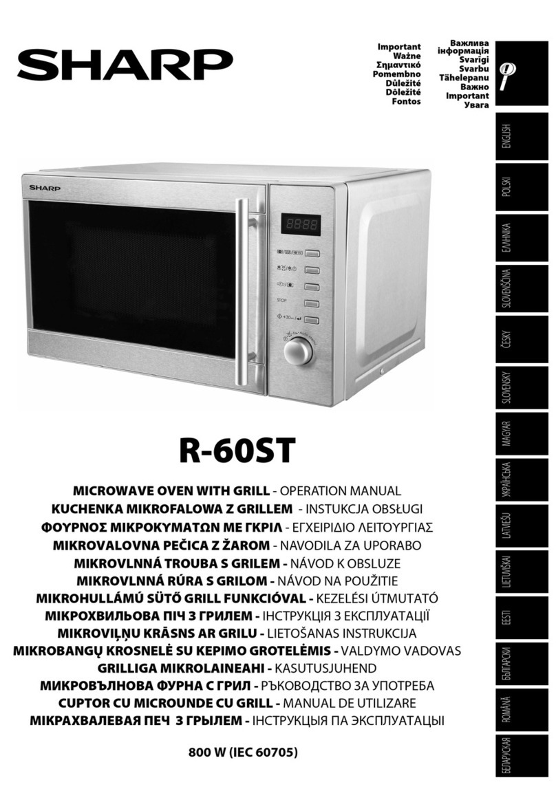 Sharp R-60ST User manual