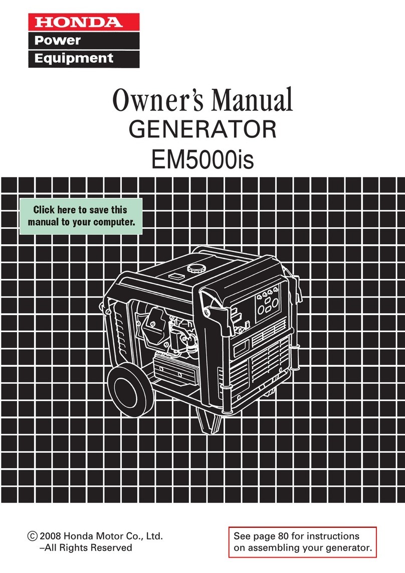 Honda EM5000is owner's manual