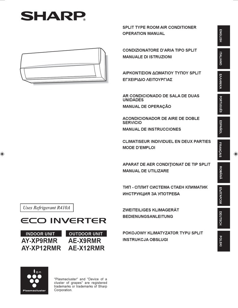 Sharp AY-XP9RMR User manual
