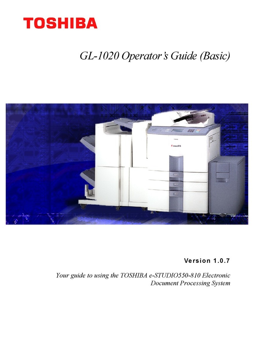 Toshiba e-STUDIO GL-1020 Operator's guide