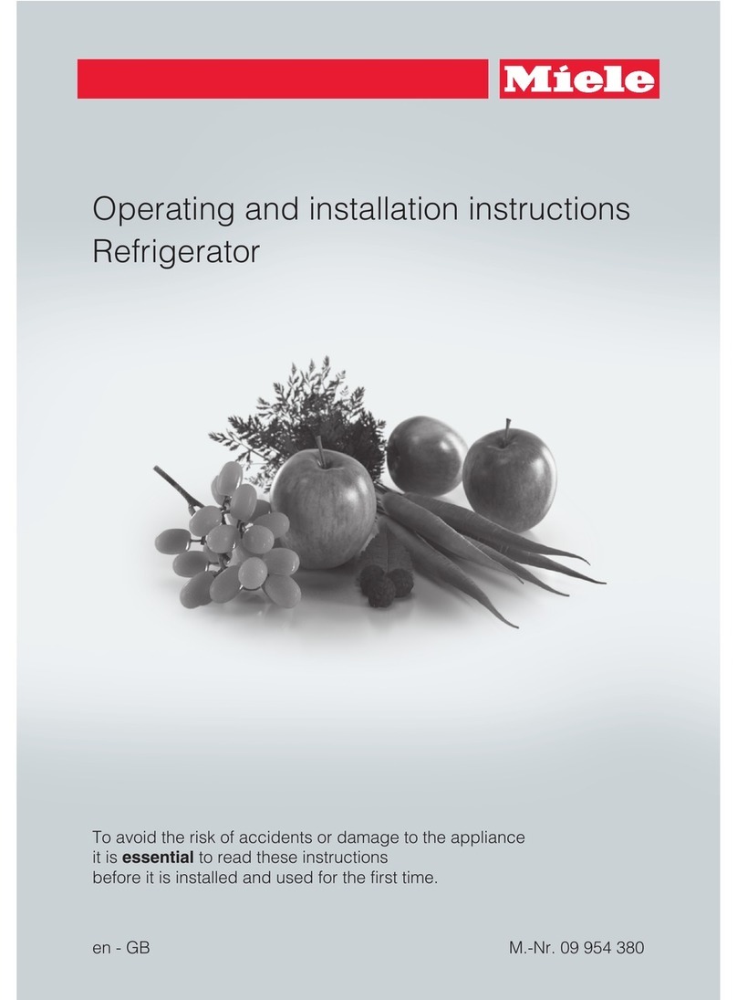 Miele K 12421 SD-1 Operating and installation instructions