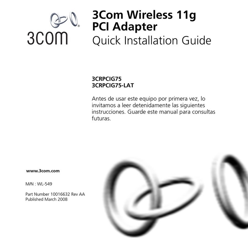 3Com 3CRPCIG75-LAT Quick installation guide