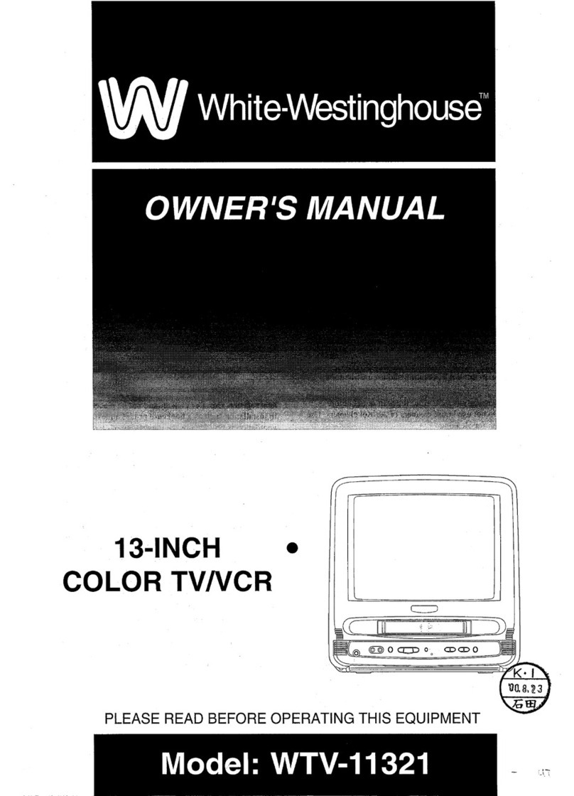 White-Westinghouse WTV-11321 owner's manual