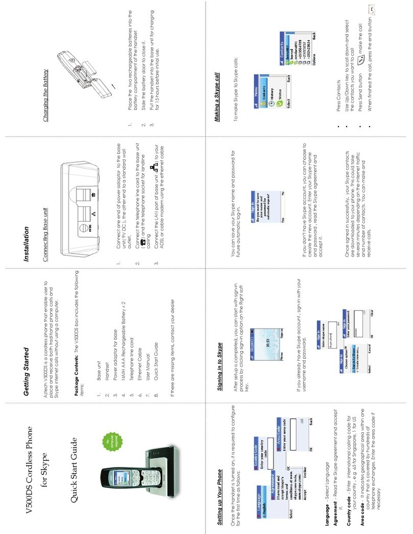 Aztech V500DS User manual