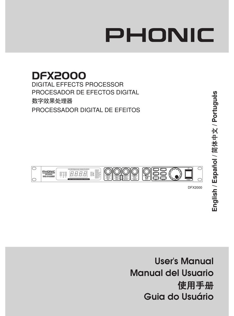 Phonic DFX 2000 user manual