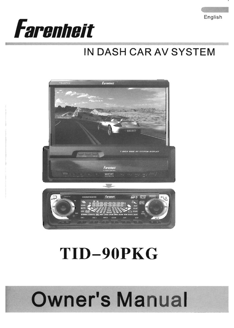 Farenheit TID-90PKG owner's manual