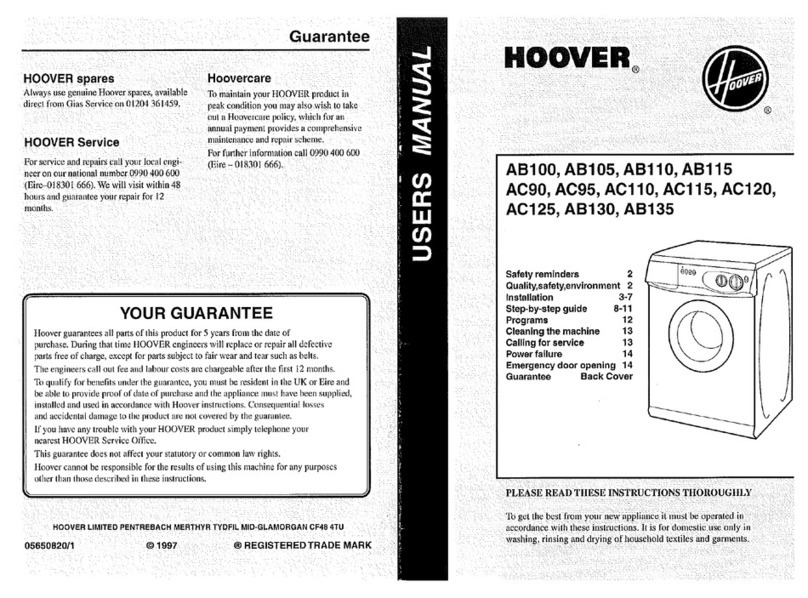 Hoover AC115 User manual