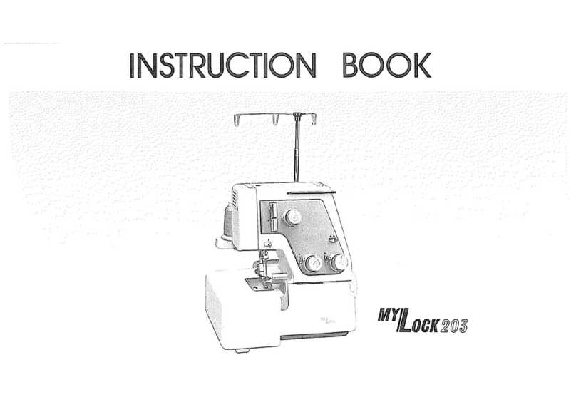 Janome MyLock 203 Instruction book