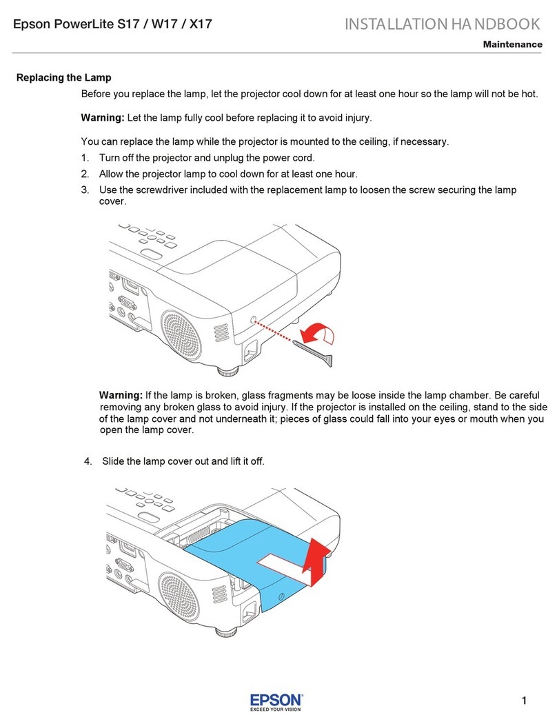 Epson PowerLite S17 System manual