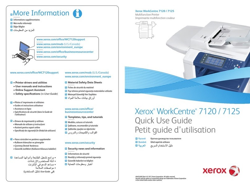 Xerox WORKCENTRE 7120 Operating manual