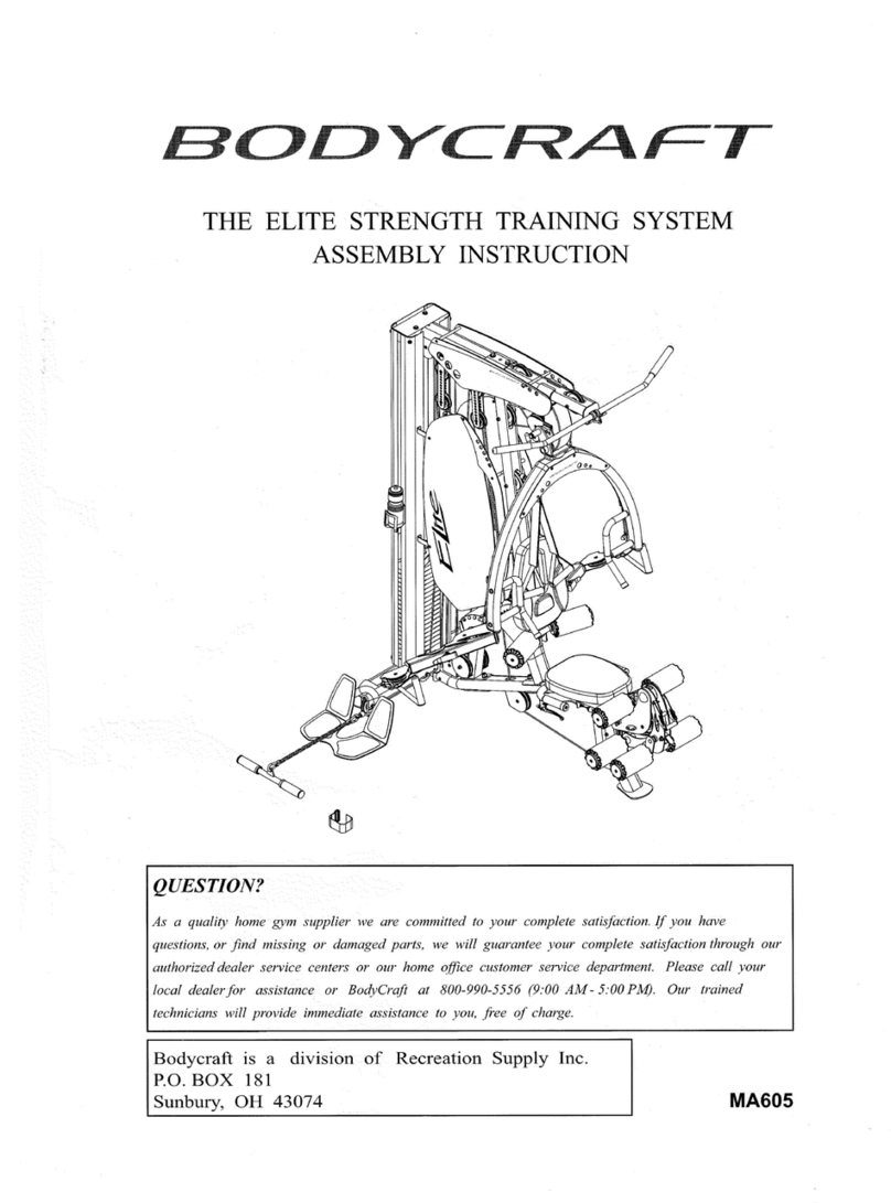 Body Craft ELITE User manual Body Craft ELITE User manual