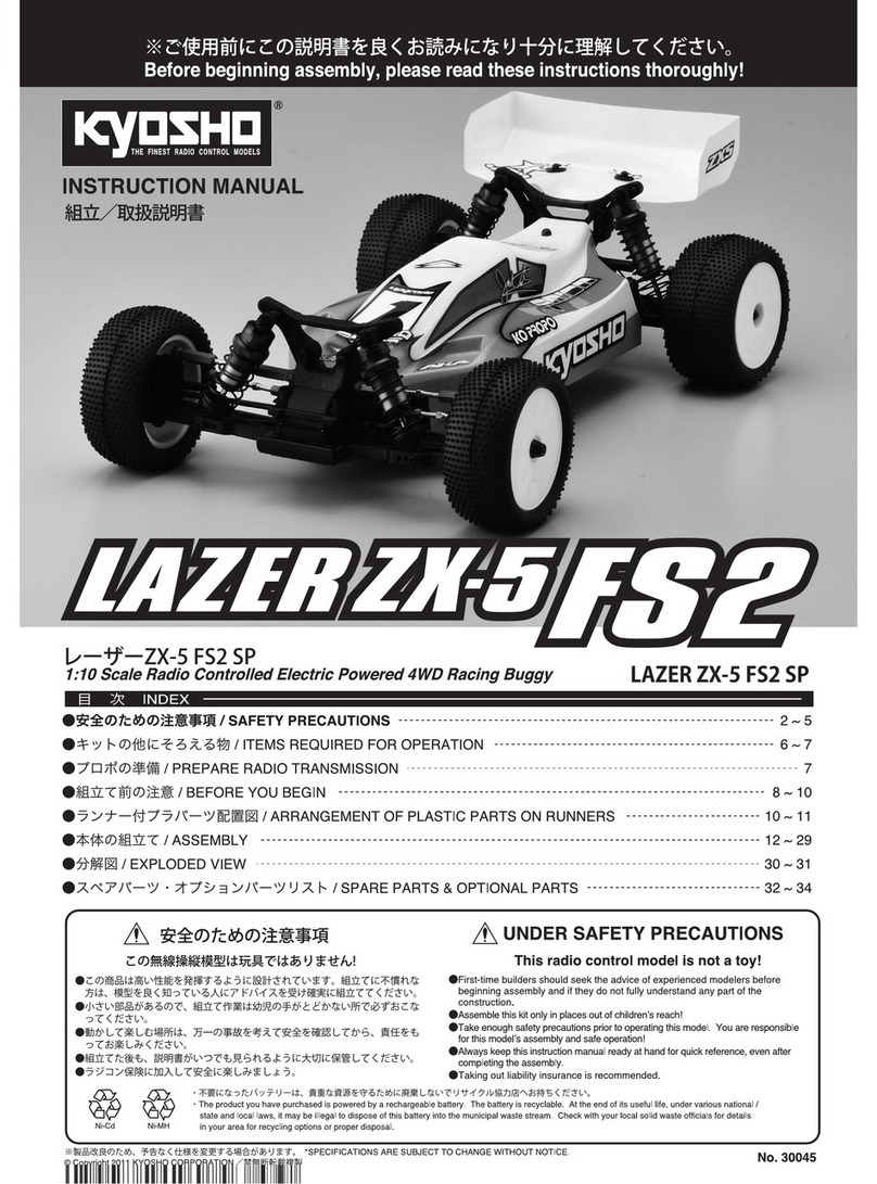 Kyosho LAZER ZX-5 FS2 KIT instruction manual