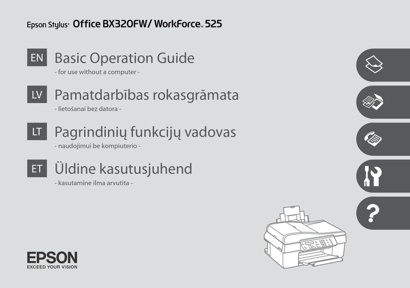 Epson WORKFORCE 525 Basic operation guide