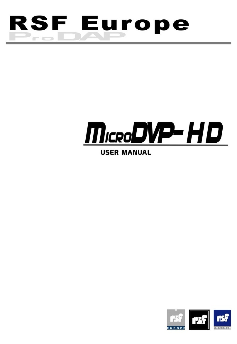 RSF Europe MicroDVP-HD user manual