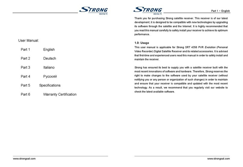 Strong SRT 4356 PVR Evolution user manual