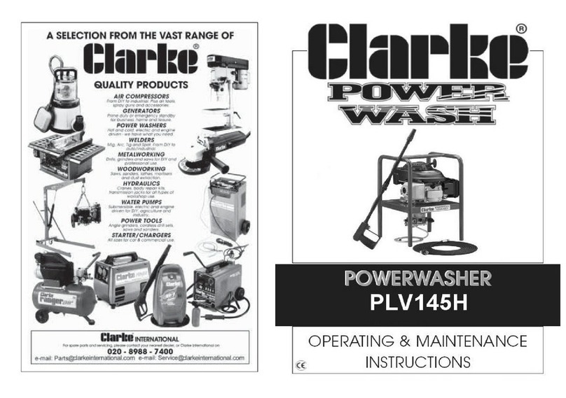 Clarke PLV145H Installation and operation manual