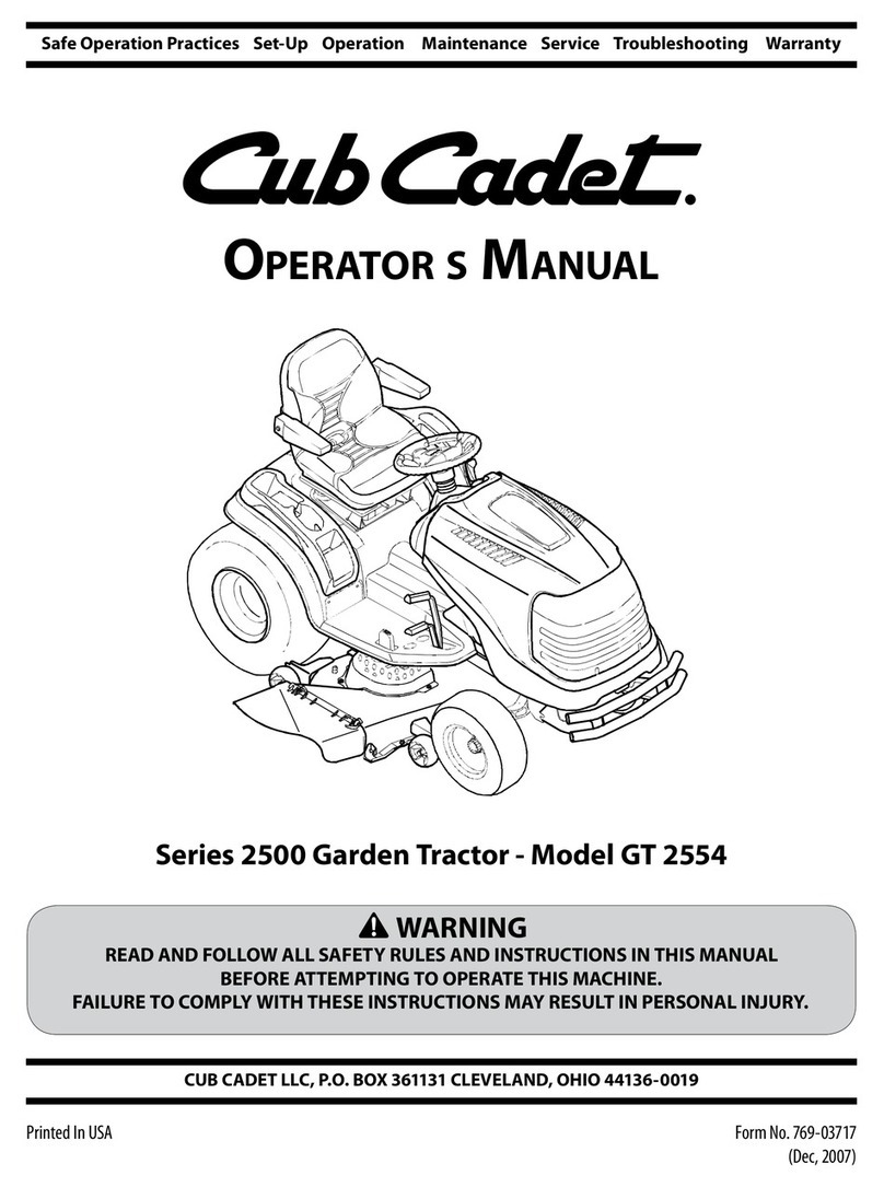 Cub Cadet GT 2554 User manual