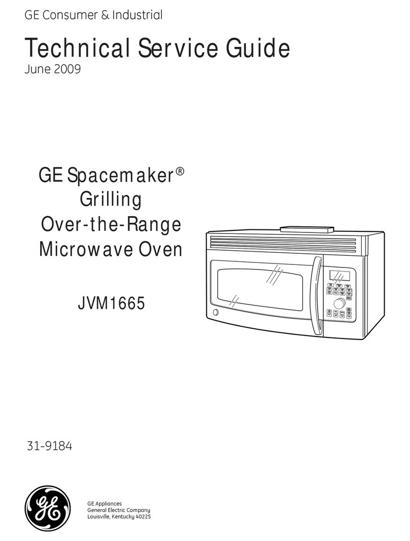 GE JVM1665 User manual