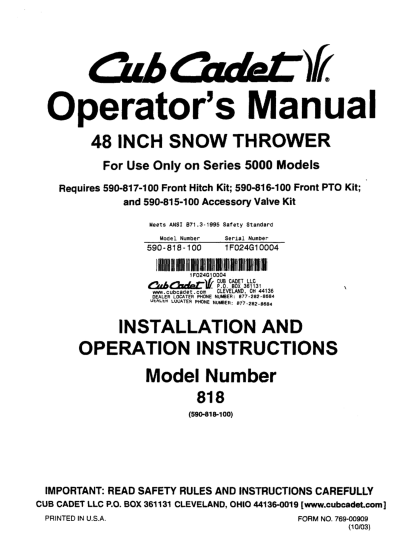 Cub Cadet SERIES 5000 5252 User manual