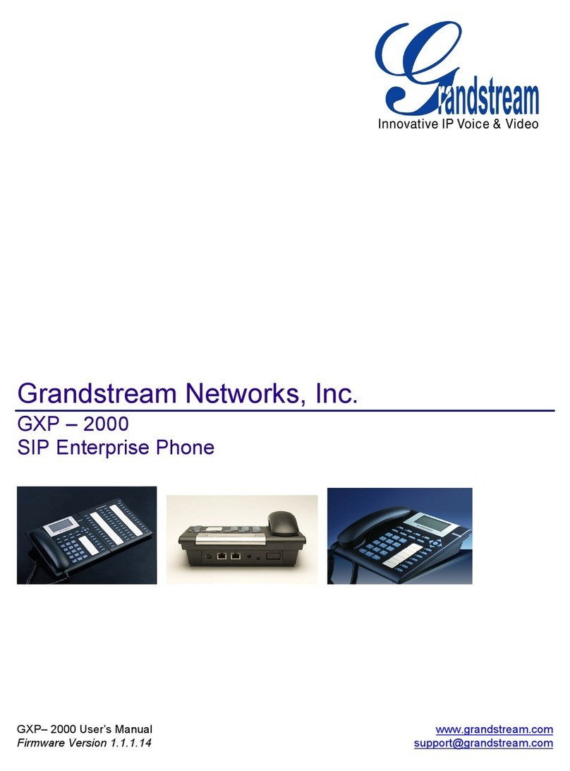 Grandstream Networks Grandstream GXP-2000 user manual