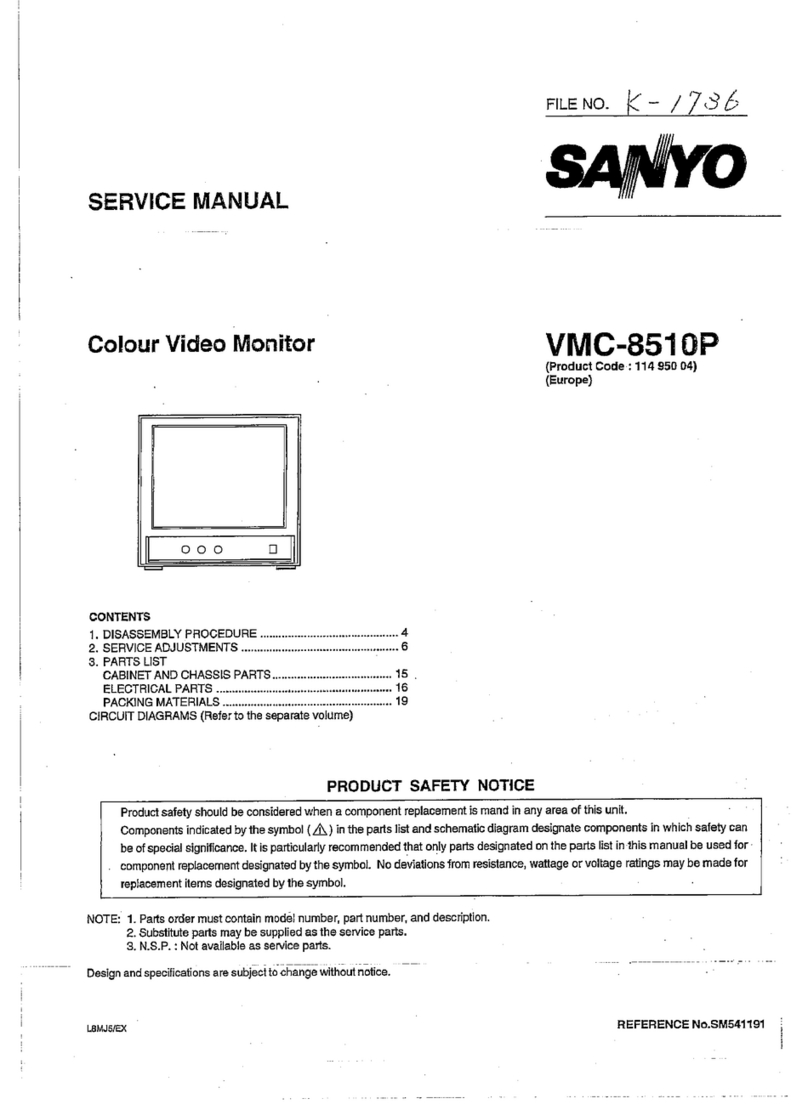 Sanyo VMC-8510P User manual