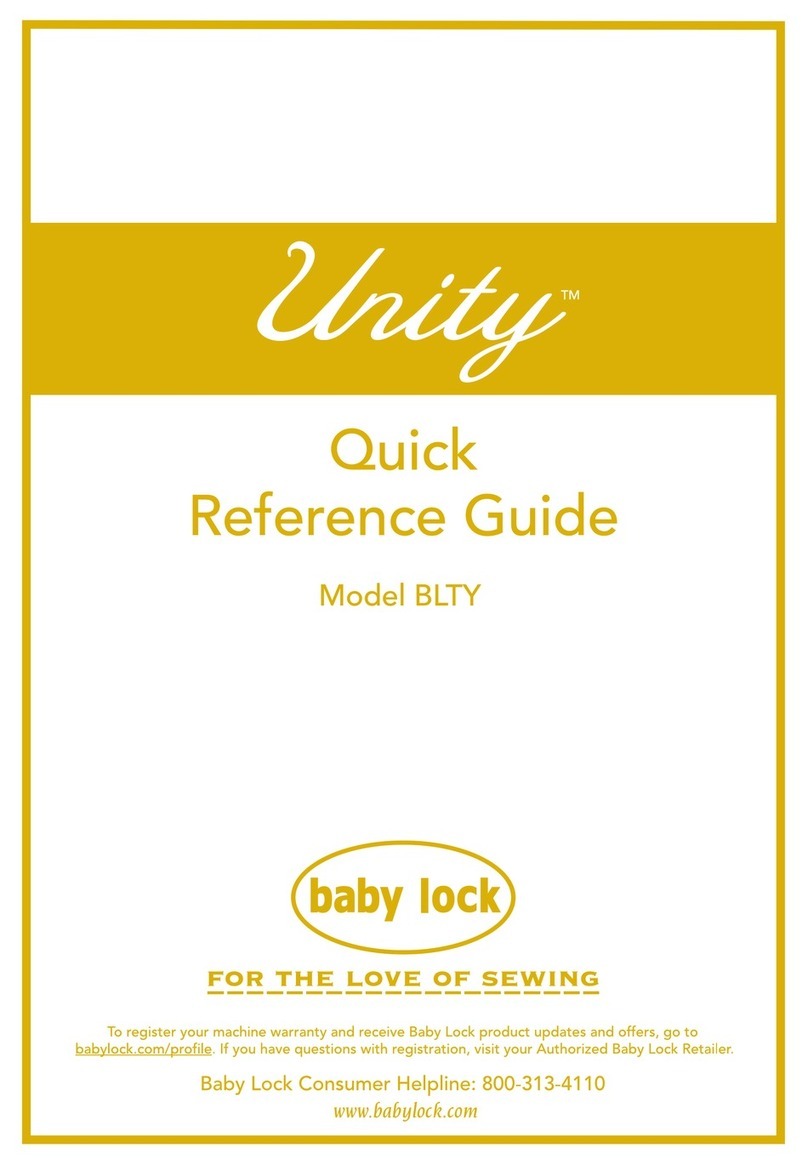 Baby Lock Unity BLTY User manual
