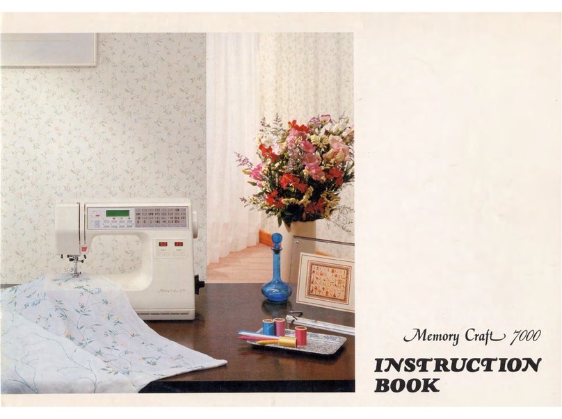 Janome Memory Craft 7000 User manual Janome Memory Craft 7000 User manual