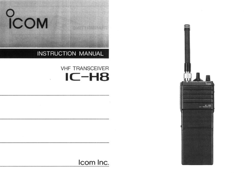 Icom IC-H8 User manual
